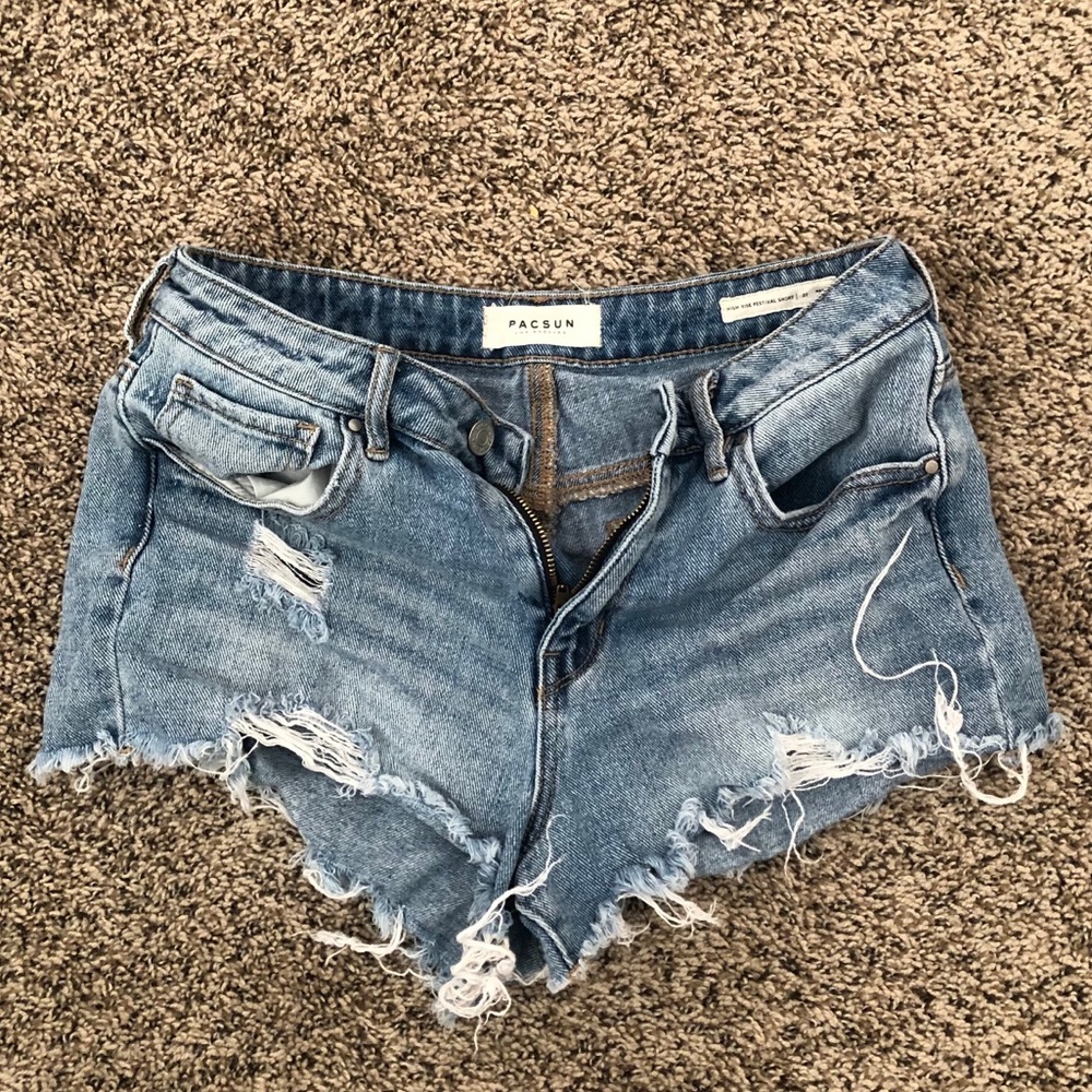 pacsun denim shorts